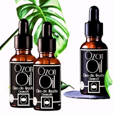 Imagem de Óleo de Algodão Ozonizado 30ml Compre 2 Ganhe 1! 100% Puro Concentrado Vidro Âmbar Premium