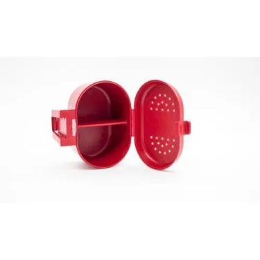 Imagem de Kit 4 Porta Isca Pesca Minhoca Pesca - BIRIPLAST, Vermelho