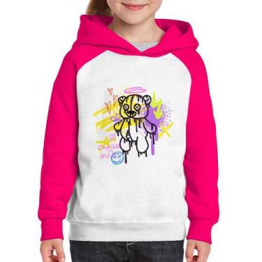 Imagem de Moletom Infantil Change the Rules - Foca na Moda, Branco, Rosa, 2
