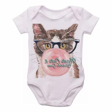 Imagem de body nenê criança roupa bebê Gatos bubble gum - Empório Dutra, GG  (9-