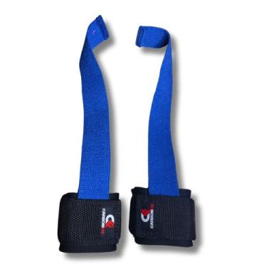 Imagem de Strap com munhequeira carbonfit gancho munhequeira, Azul