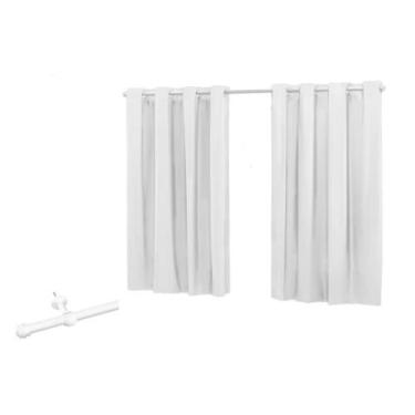 Imagem de Cortina Blackout 2,20 de Largurax 1,30 Altura + Kit Varão de 1,50 metr