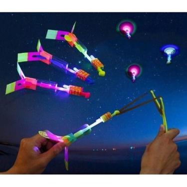 Imagem de Helicoptero Led  Rotativolançador Luminoso Brinquedo Criança - oem, Ve