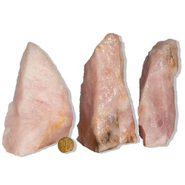 Imagem de 01 Cristal Rosa Pedra Pé Serrado 500g a 1kg 10 a 15cm Tipo B - Cristai