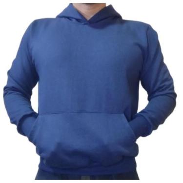 Imagem de Moletom Canguru Liso Básico - army warriors, Azul, M