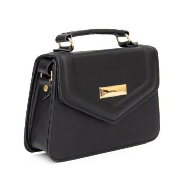 Imagem de Bolsa feminina com alça pequena - ROSA, Preto