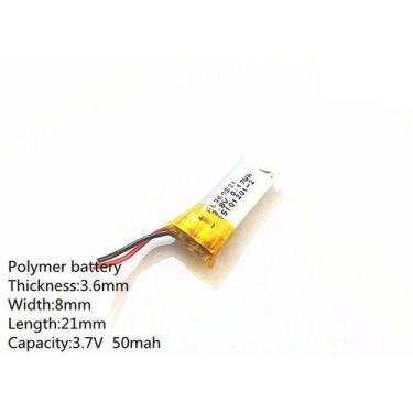 Imagem de Bateria 3,7v 50mah  3,6mm X 8mm X 21mm Carta - KMIG