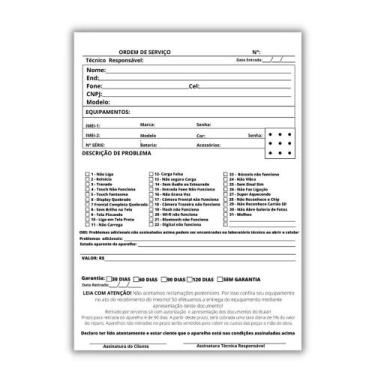 Imagem de 4 Talões Blocos Pedido Orçamento Ordem De Serviço 15x21 MODELOS - IMPR