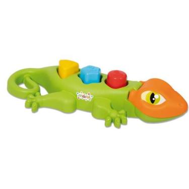 Imagem de Brinquedo Educativo Lagartixa Didática com Blocos Coloridos - Maral