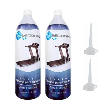 Imagem de kit 2 Silicone Lubrificante Líquido 1l Jac Puro Próprio P/ Esteira - J