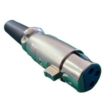 Imagem de 4x Plug Xlr 3 Vias Femea Ls1013