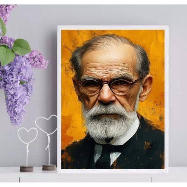 Imagem de Quadro Psicologia Arte Freud 24X18Cm - Com Vidro