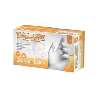 Imagem de Luva Latex com Pó Talge  Limpeza Gastronomia Alimentos estética, PP