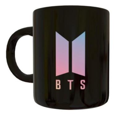 Imagem de Caneca Preta de Porcelana Bts Army K-pop - Ng Decor Canecas
