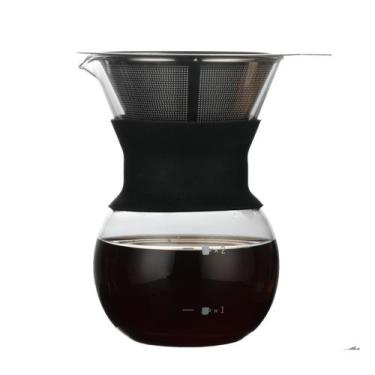 Imagem de Passador De Café Vidro E Coador Inox 200ml - RALEO