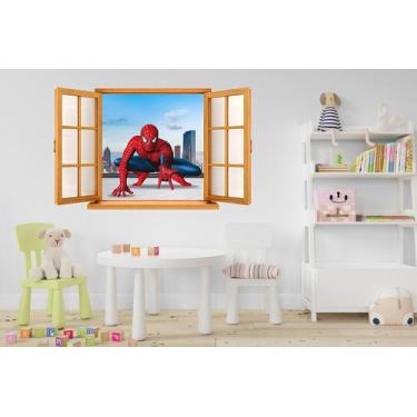 Imagem de Adesivo de Parede Janela Falsa Homem Aranha - Lojinha da Luc Adesivos