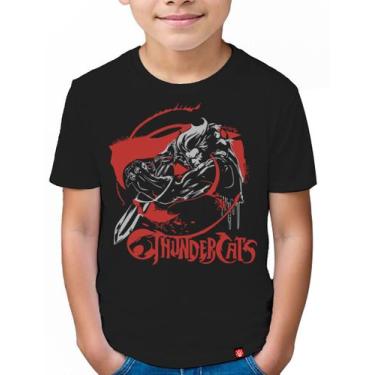 Imagem de Camiseta Infantil Thundercats Lion - King Of Geek, Preto, 10