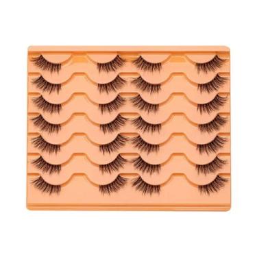 Imagem de Cílios Postiços de Visom Natural - 14 Pares de Extensões de Cílios Fof