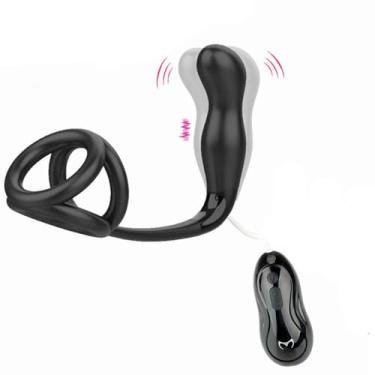 Imagem de Vibrador de Massagem Próstata, Vibrador de Plug Anal para Prazer Adulto, Modo de Vibração de 10 Frequência Vibrador Anal Vibrador Masculino Vibrador de Plug Anal, Brinquedos Sexuais Anais