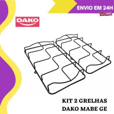 Imagem de Kit  2 Grelhas de fogão Dako Mabe GE 4/5 Bocas Lateral