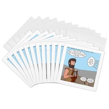 Imagem de 3dRose 2º Samuel 1 17 27 Karaokê Bíblia Song of The Bow - Cartões comemorativos, 15 x 15 cm, Conjunto de 12 (gc_19533_2)