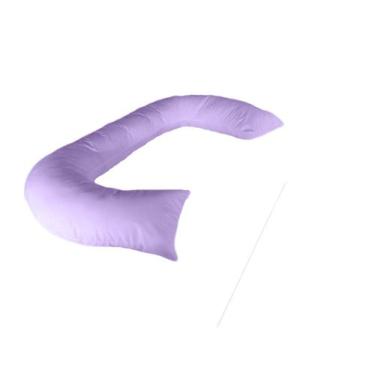Imagem de Travesseiro Gigante Multiuso Unissex Formato C Happy Line, Lilás