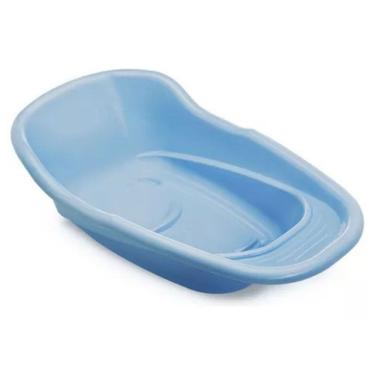 Imagem de Banheira Bebê Infantil Anatômica Ergonômica Segura Prática Compacta 20L Saboneteira Integrada