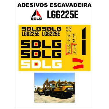 Imagem de Adesivos Escavadeira SDLG 6625E - MJS