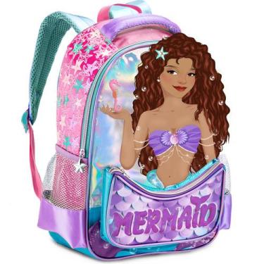 Imagem de Mochila de Costas Infantil Meninas Material Escolar Alças Resistente R