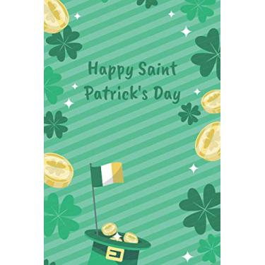 Imagem de Happy Saint Patrick’s Day: Patrick's Day Green Themed Cute Notebook Gift Ideas | 6X9 120P Diary St Patrick's Day Leprechaun Shamrock Irish Gnome Gift For Friends Family