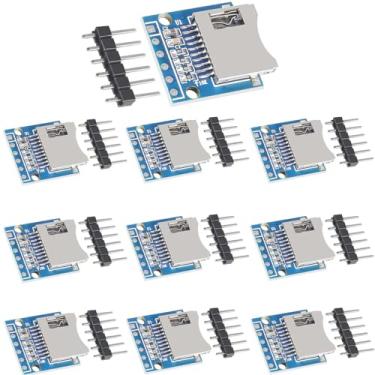 Imagem de DKARDU Módulo leitor de cartão SD Micro SD SDHC TF com chip de conversão de nível de interface SPI com conector de pino para Arduino