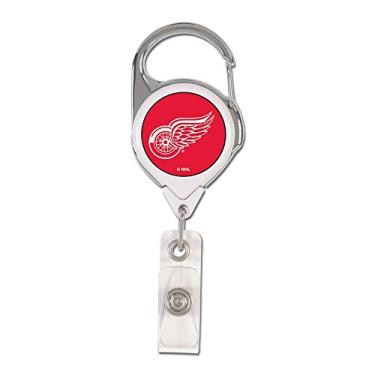 Imagem de NHL Detroit Red Wings Suporte retrátil premium para crachás, cor do time, tamanho único