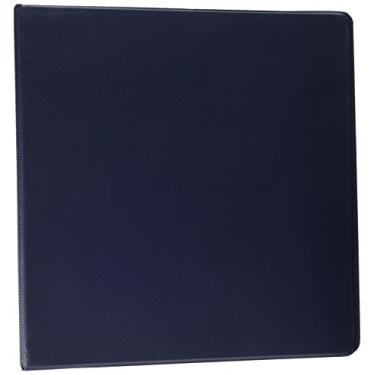 Imagem de School Smart Fichário de anel redondo de polipropileno, 5 cm, azul