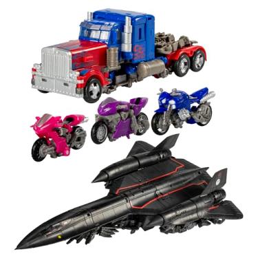 Imagem de Transformers Toys Studio Series Vingança dos caídos pacote variado 15º aniversário da Autobot, Optimus Prime, Jetfire, Chromia, Elita-1, Arcee, 5 figuras de ação, 8 anos (exclusivo da Amazon)