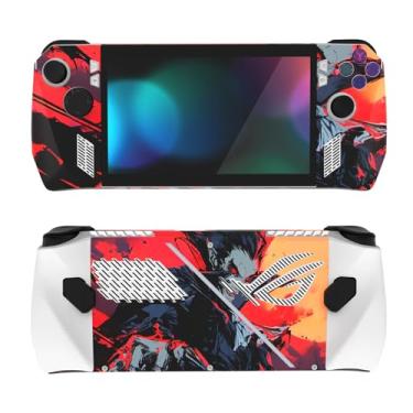 Imagem de PlayVital 2 conjuntos de adesivos protetores para ROG Ally, adesivos personalizados de vinil para console de jogos ROG Ally portátil - Blood Moon Vampire