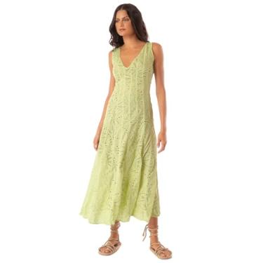 Imagem de Maaji Vestido longo feminino, Verde pastel/verde claro, P