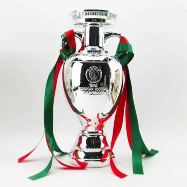 Imagem de ZEIXITOO Réplica da Copa do Troféu da Liga dos Campeonatos de Futebol Europeu de Resinas Lembrança dos Fãs da Copa de Futebol 6/25.4 cm (16 cm/6 polegadas (sem gravação))