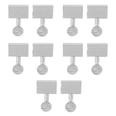 Imagem de 10 PCS Fechaduras de Janela Deslizante, Fechaduras de Janela de Segurança, Fechadura de Janelas de Vidro para Segurança Doméstica à Prova de Crianças, Trava Dupla de Alumínio