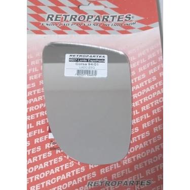 Imagem de Lente Espelho Retrovisor Compatível Corsa Wind, Corsa Wagon Corsa Sedan 1993 A 2002 Classic 2003 A 2012 Esquerdo Lado Motorista Sem Base