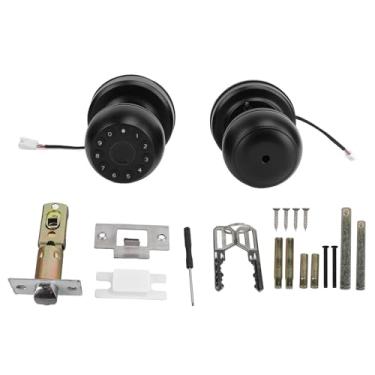 Imagem de Fechadura Com Maçaneta de Porta Com Impressão Digital, Maçaneta Inteligente Com Teclado, Fechadura Eletrônica para Porta de Madeira, Quarto, Escritório, Apartamento