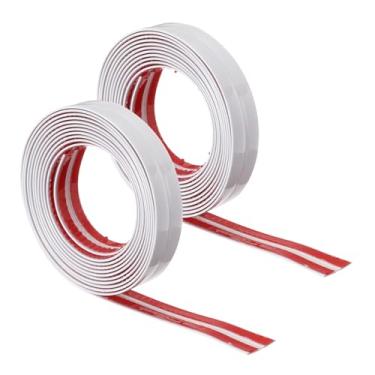 Imagem de HARFINGTON 2 peças de acabamento de parede 2 cm 3 m tira de calafetagem flexível descascar e colar protetor de canto de parede fita de moldagem de parede autoadesiva para borda de parede teto de