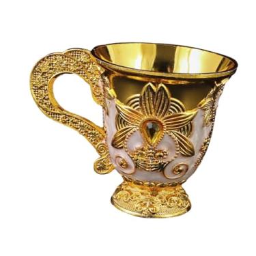 Imagem de ＫＬＫＣＭＳ Cálice medieval vintage, copo de vinho, coleção de artesanato de arte portátil, copo de vinho de metal, aparelho para bebidas, decoração de mesa,