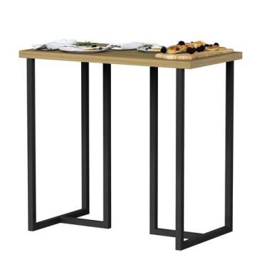 Imagem de Aparador Buffet Industrial Mali 76cm Pequeno Para Hall De Entrada Apar