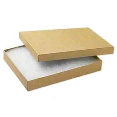 Imagem de Pacote com 6 pulseiras coloridas de algodão, papelão, joias, embalagens, caixas de exibição de varejo, tamanho 18 cm x 14 cm x 3 cm - por R J Displays (marrom Kraft)