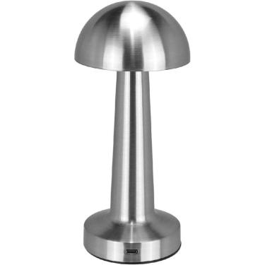 Imagem de LUMINARIA DECORATIVA ENFEITE DE MESA LED USB HOME&CO METAL 22x9x9cm PRATA