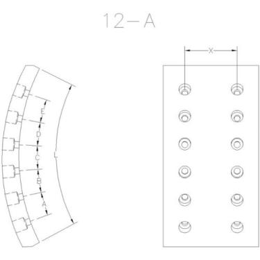 Imagem de Lona de freio Volvo Vm 17 240 2003 a 2005 LONAFLEX L-223
