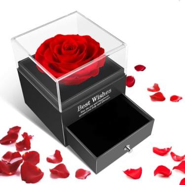 Imagem de Rosa Eterna, Caixa Rosa Eterna, Caixa de Presente de Joias Flor de Rosa, Presente Mulher, Presente Feminino,Presente para Mãe, Dia dos Namorados Presentes Feminino, Rosa Imortal
