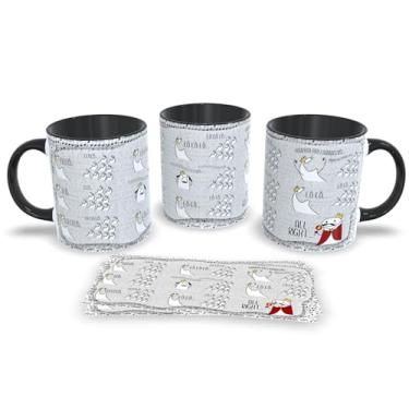 Imagem de Caneca Preta de Porcelana Personalizada Queen Musical com Frases Divertidas (Queen 13)