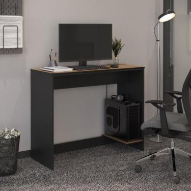 Imagem de Escrivaninha Livia Office com Passa Fios e Tampo Mdf 91cm - FARO MÓVEI