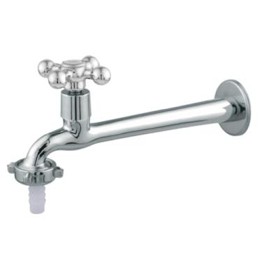 Imagem de Raro - Torneira Multiuso de Parede em Metal 22cm C/Bico Sistema 1/4 Volta C33